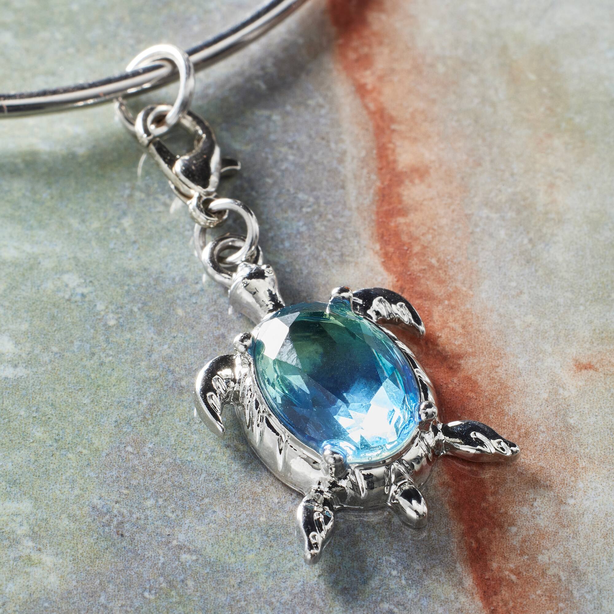 Charmalong™ Rhodium Tortoise Charm by Bead Landing™